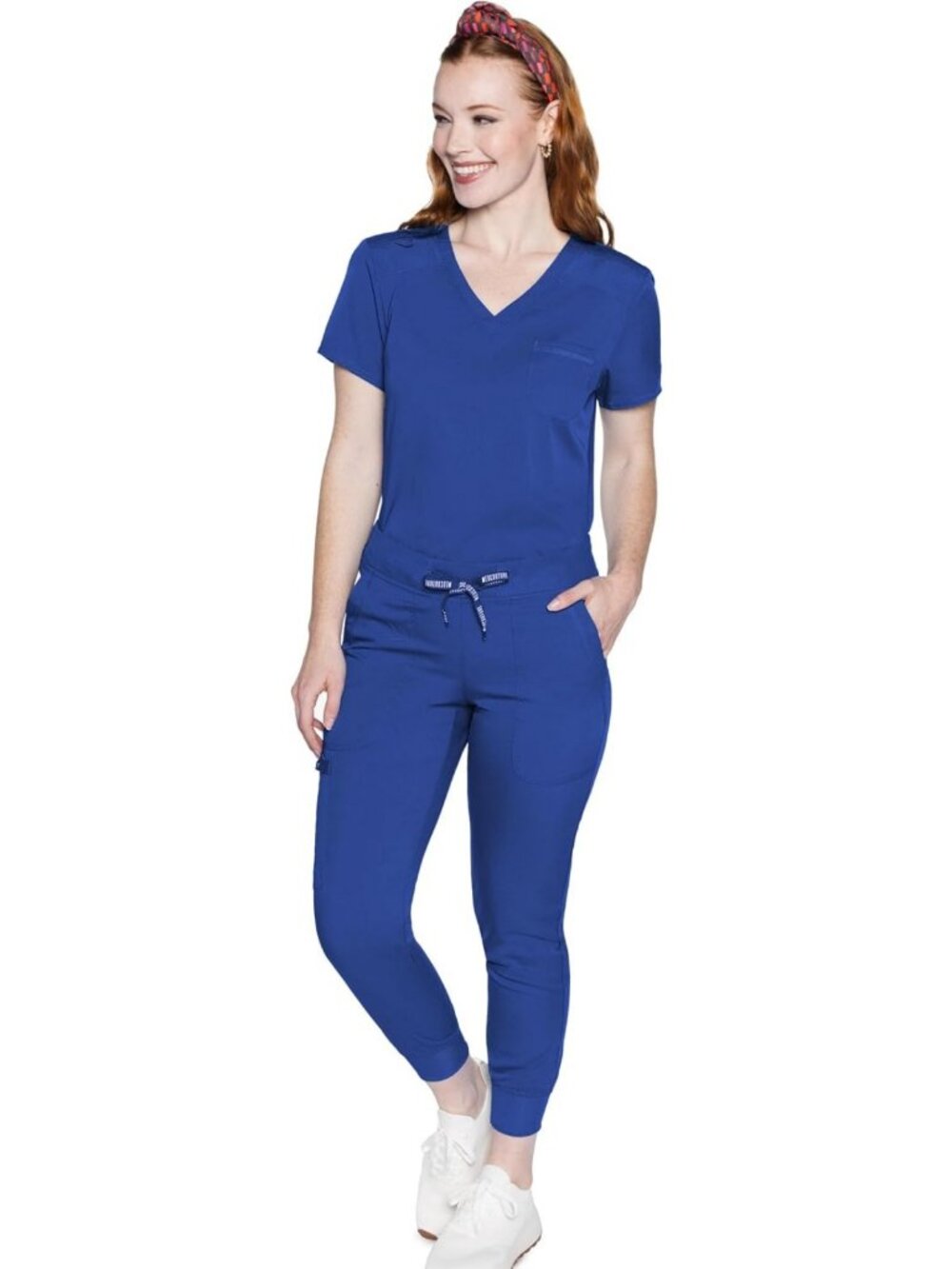 Stylish Women's V-Neck Scrub Set with Comfortable Pants | Medical Uniforms